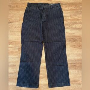 Banana Republic Men’s Navy Pinstripe Trousers 36